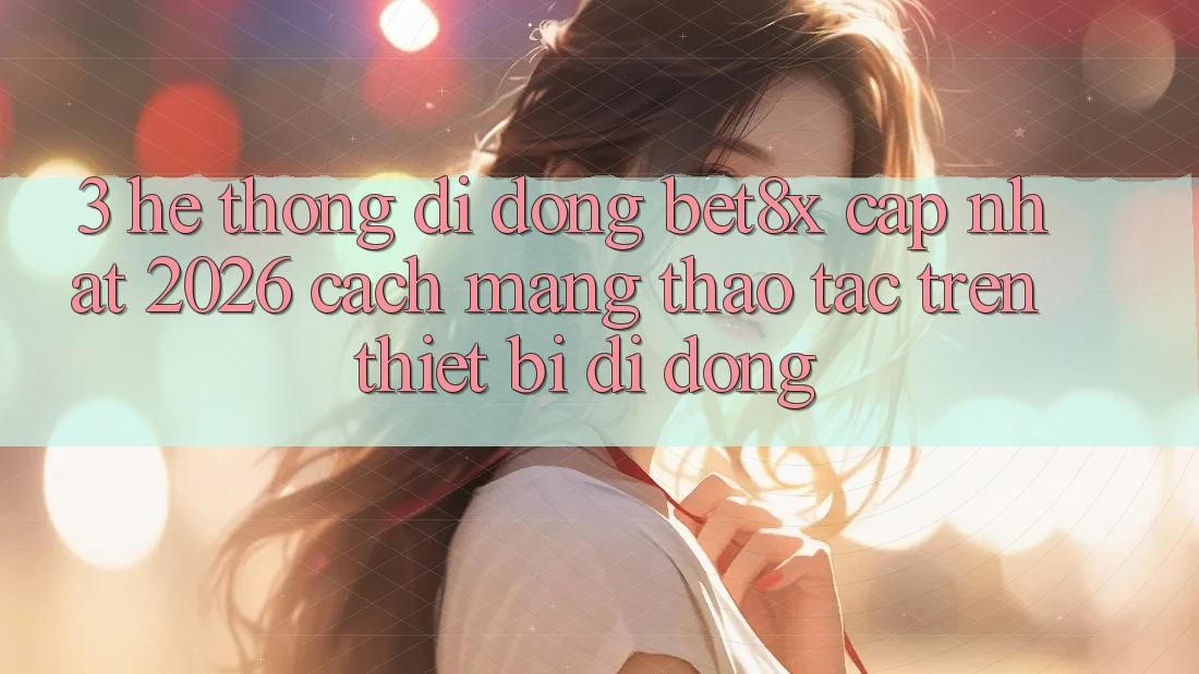 3. Hệ thống di động bet8x Cập Nhật 2026: Cách Mạng Thao tác Trên Thiết Bị Di Động