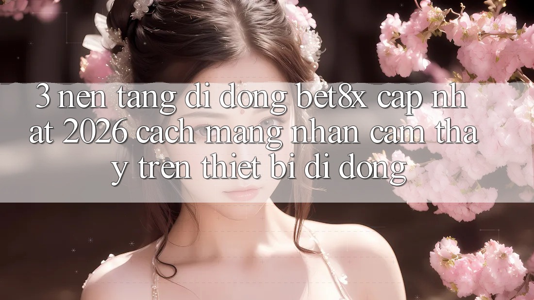 3. Nền tảng di động bet8x Cập Nhật 2026: Cách Mạng Nhận cảm thấy Trên Thiết Bị Di Động