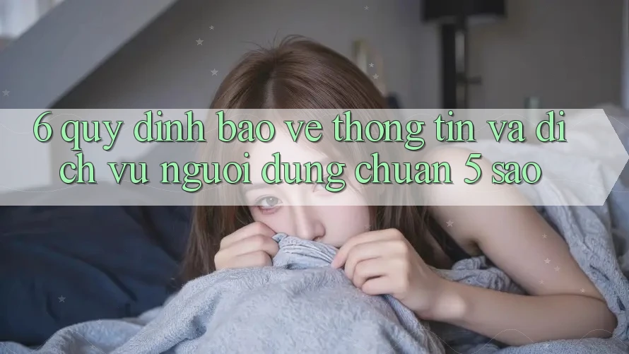 6. Quy định Bảo vệ thông tin Và Dịch Vụ Người dùng Chuẩn 5 Sao