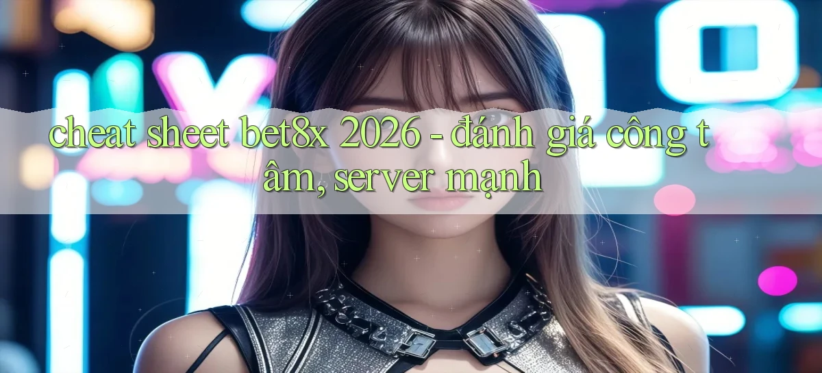 cheat sheet bet8x 2026   đánh giá công tâm, server mạnh