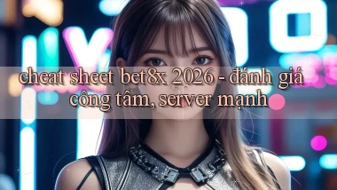 cheat sheet bet8x 2026   đánh giá công tâm, server mạnh
