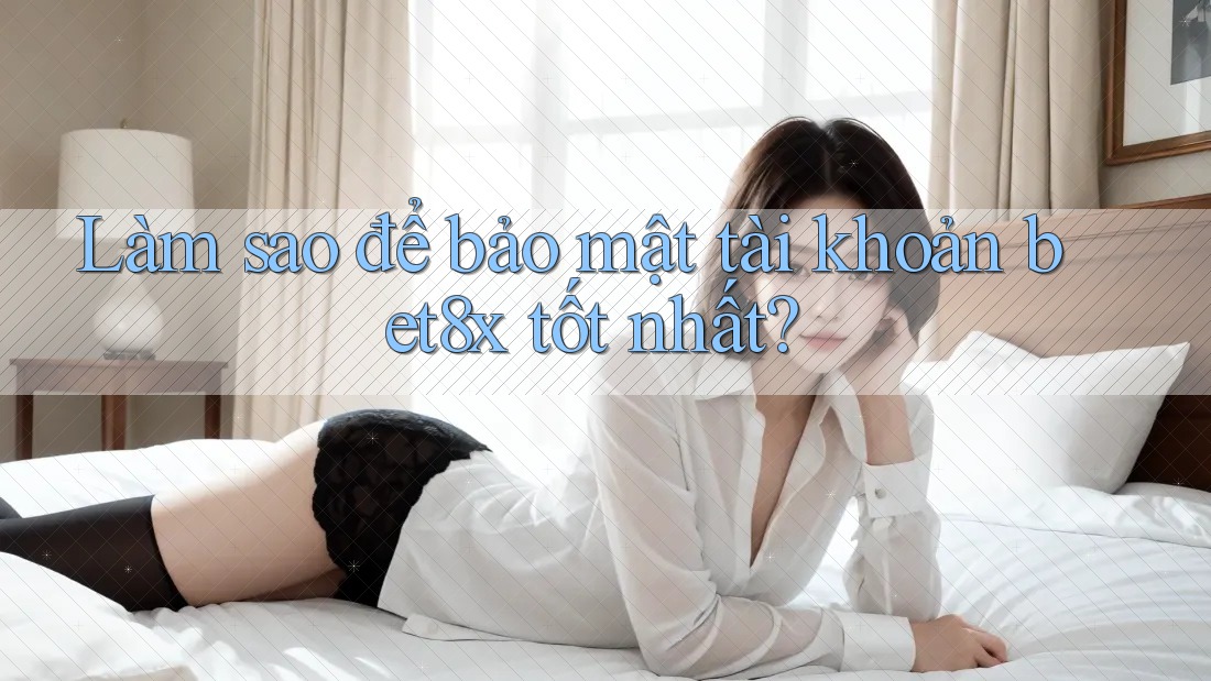 Làm sao để bảo mật tài khoản bet8x tốt nhất?