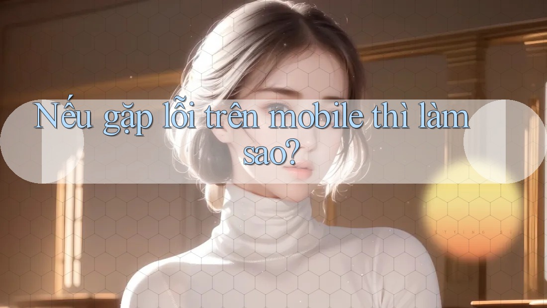 Nếu gặp lỗi trên mobile thì làm sao?