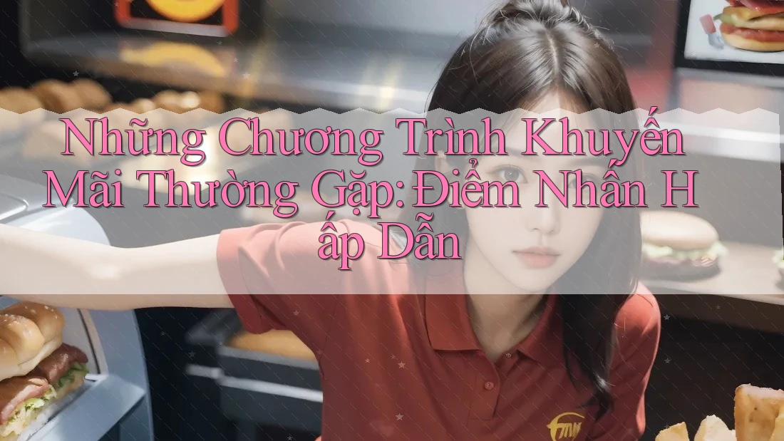 Những Chương Trình Khuyến Mãi Thường Gặp: Điểm Nhấn Hấp Dẫn