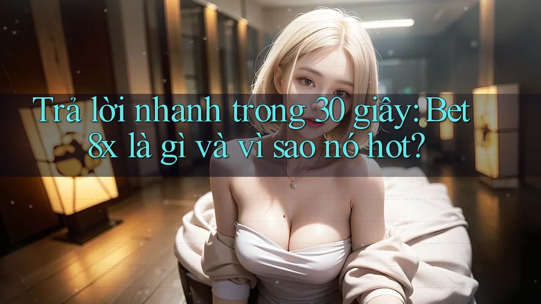 Trả lời nhanh trong 30 giây: Bet8x là gì và vì sao nó hot?