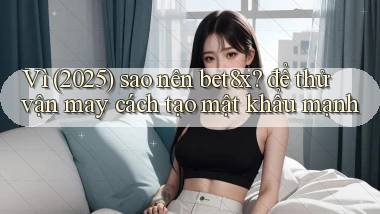 Vì (2025) sao nên bet8x để thử vận may cách tạo mật khẩu mạnh